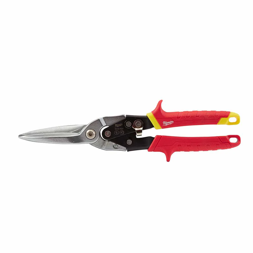 Milwaukee 48-22-4537 Long Cut Straight Aviation Snip - Moutools