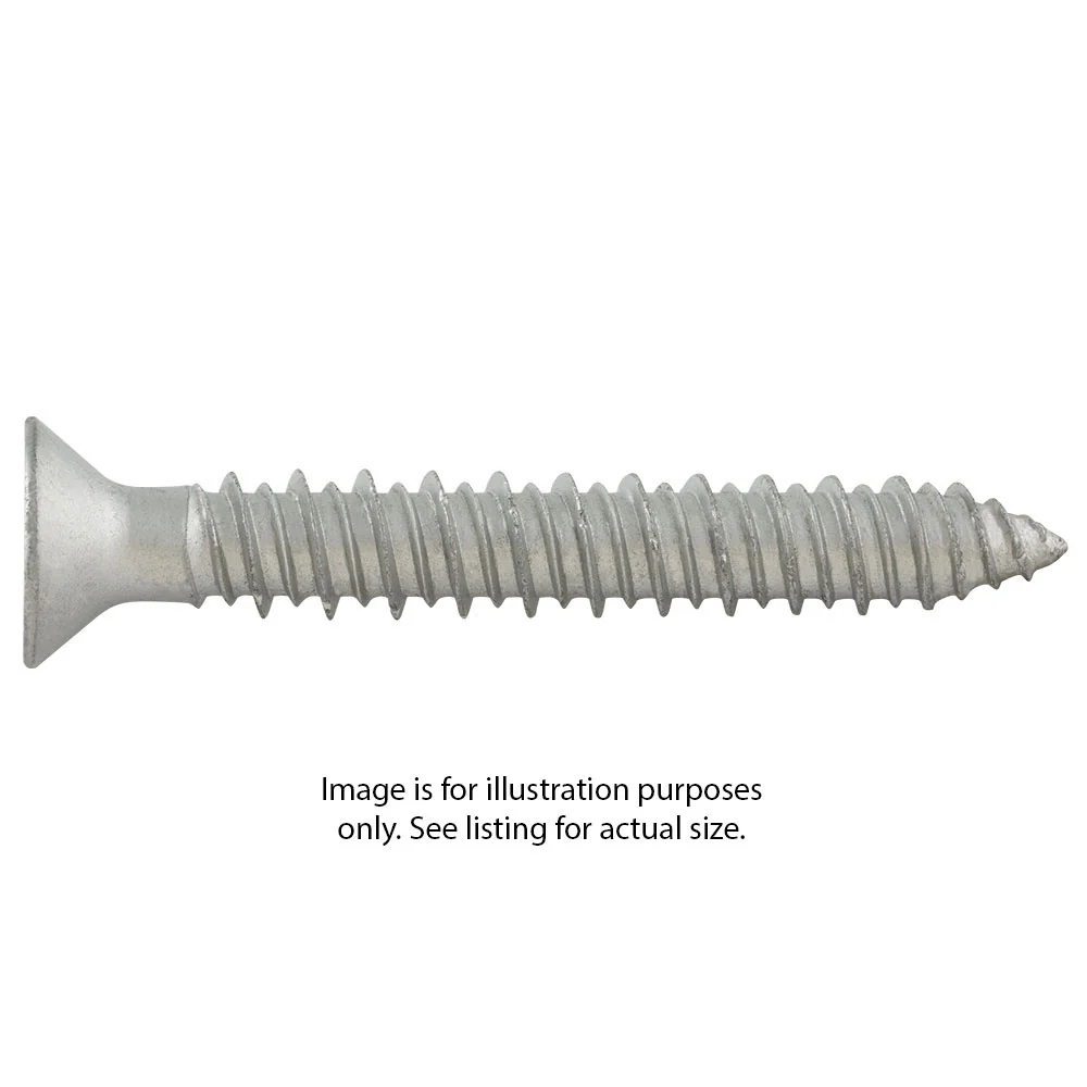 DeWalt DFM5ELG998 UltraCon PFL 5/16 X 6-Silver Phillips Flat, Gimlet, Box of 250 - Moutools