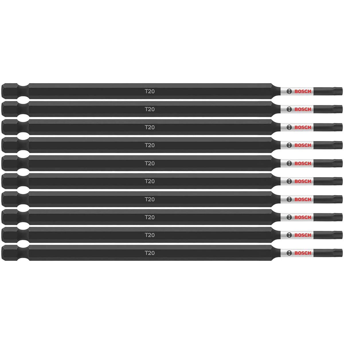 Bosch ITT206B 10 pc. Impact Tough 6 In. Torx #20 Power Bits (Bulk Pack) - Moutools