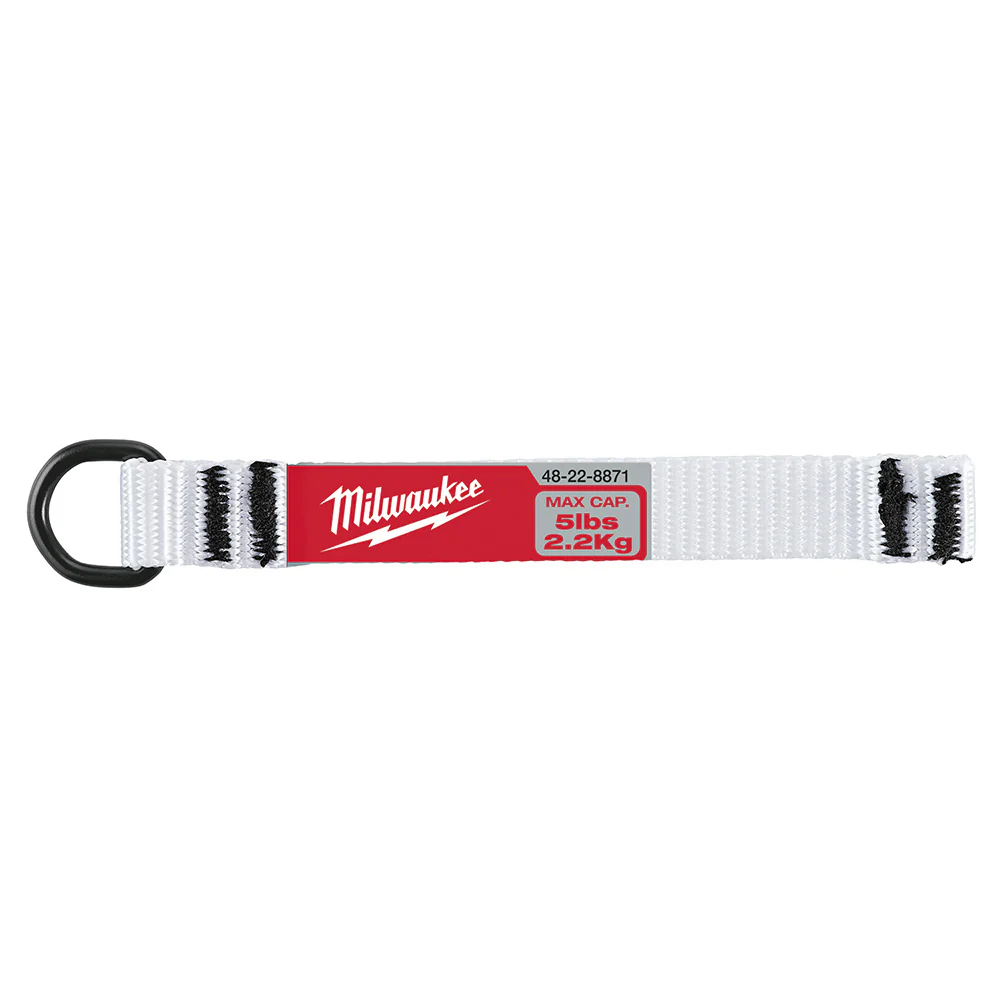 Milwaukee 48-22-8871 5 Piece 5lb Nylon Web Metal D-Ring Web Attachment Set - Moutools