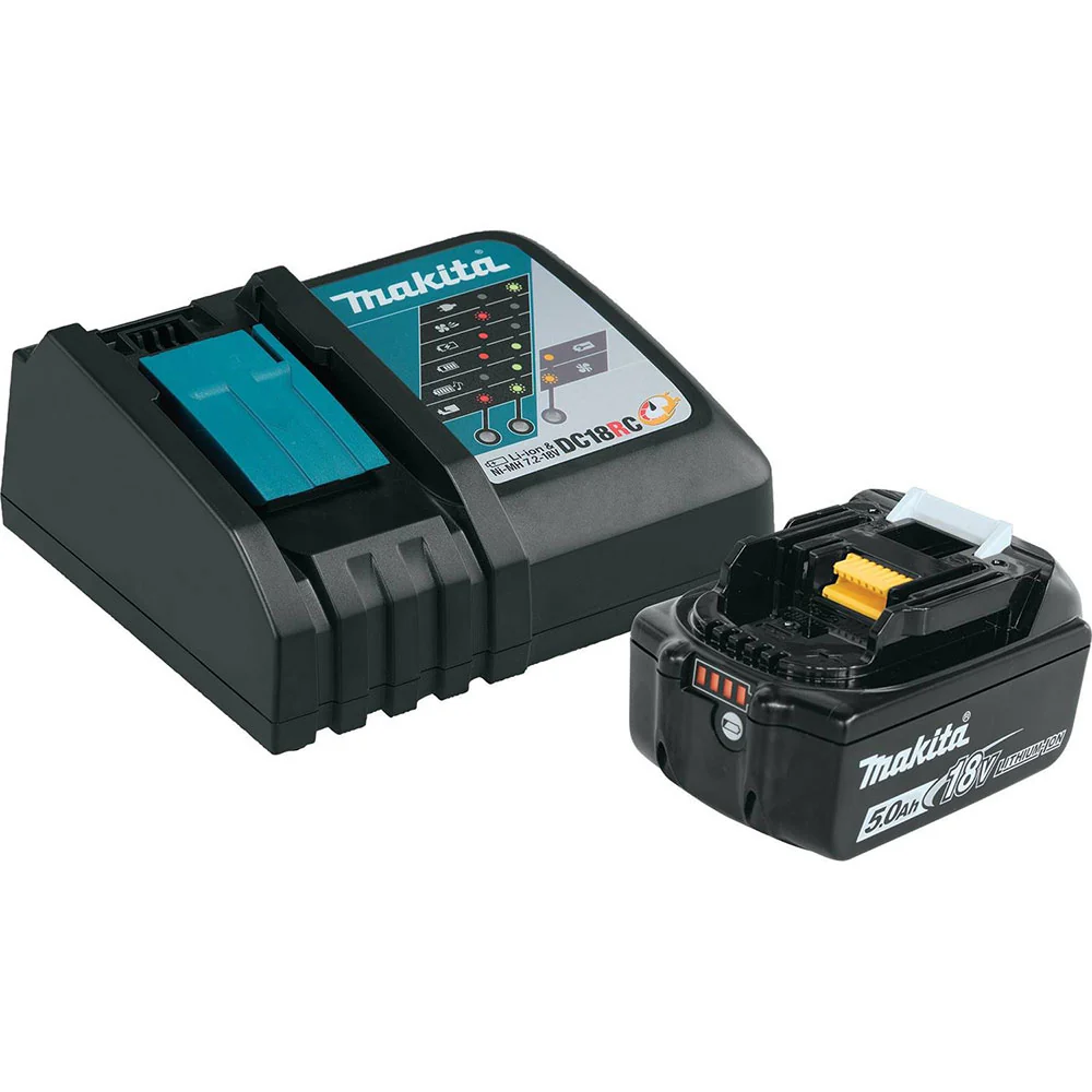Makita BL1850BDC1 18V Lxt Li-Ion Battery And Charger Starter Pack (5.0 Ah) - Moutools