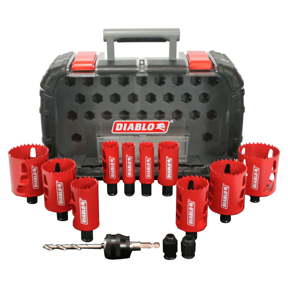 Diablo DHS14SGP 14 Pc General Purpose Bi-Metal Hole Saw Set - Moutools