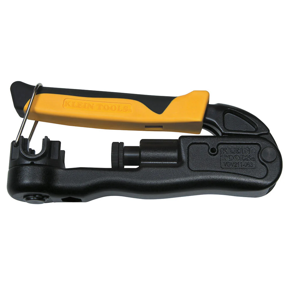 Klein VDV211-063 Compression Crimper Lateral RG58, RG59, RG62, RG6, RG6Q, RG7, RG11 - Moutools