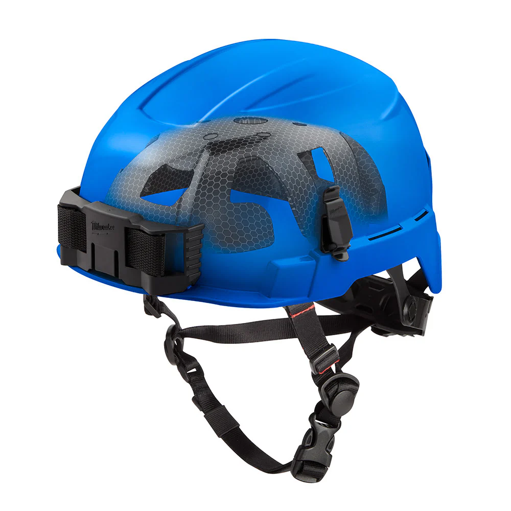 Milwaukee 48-73-1355 BOLT Blue Safety Helmet with IMPACT ARMOR Liner (USA) - Type 2, Class E - Moutools