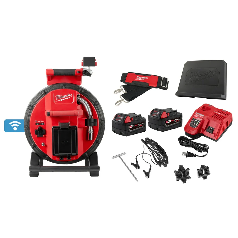 Milwaukee 2972-22 M18 100' Flexible Pipeline Inspection System - Moutools