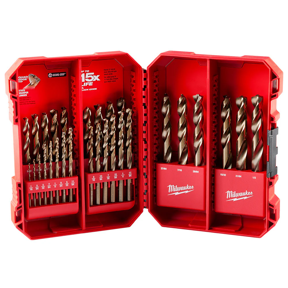 Milwaukee 48-89-2332 Red Helix Cobalt 29pc Drill Bit Set - Moutools