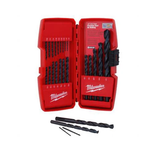 Milwaukee 48-89-2801 21-Piece Thunderbolt Black Oxide Bit Set - Moutools