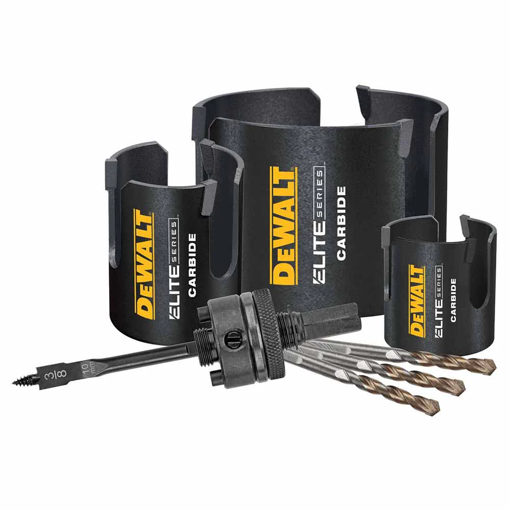 DeWalt DAH47MMSET Elite Series Multi-Material Hole Saw Kit 7PC - Moutools