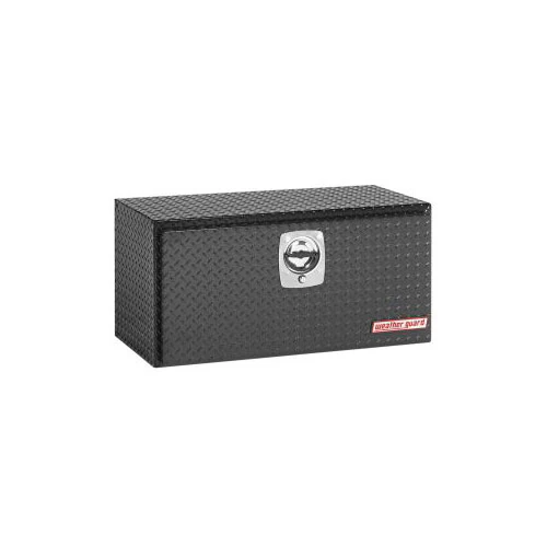 WeatherGuard 636-5-02 Gloss Black Aluminum Underbed Box, Compact, 6.5 Cu. Ft. - Moutools