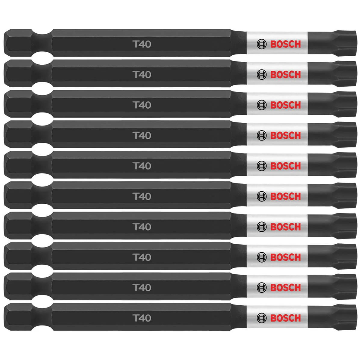 Bosch ITT4035B (10) Impact Tough 3.5 In. Torx #40 Power Bits (Bulk Pack) - Moutools