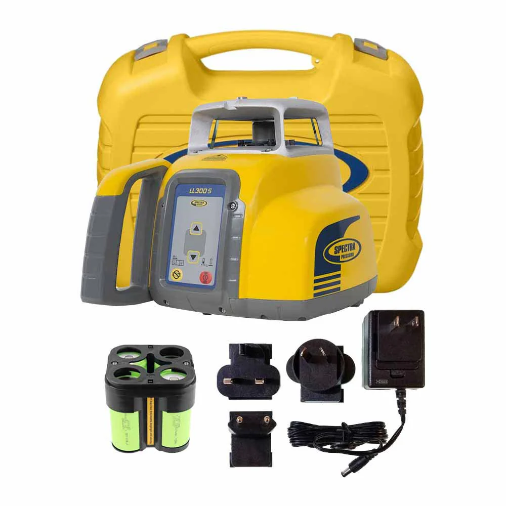 Spectra LL300S-BCC Laser Level Kit with Rechargeable Batteries - Moutools