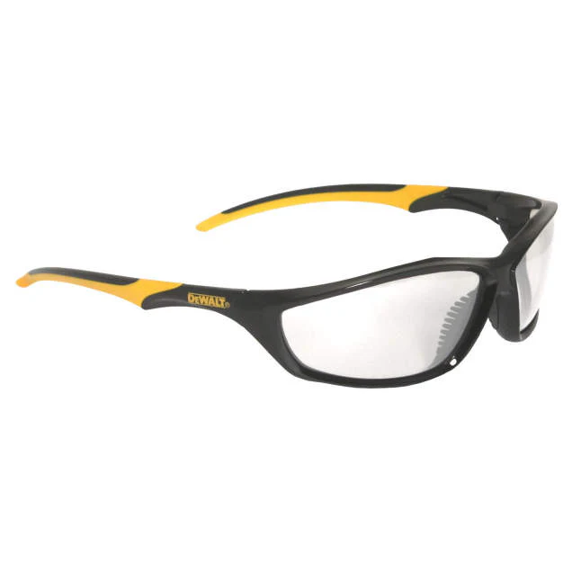 Dewalt DPG96-1D Router Safety Glasses, Black/Yellow Frame, Clear Lens - Moutools