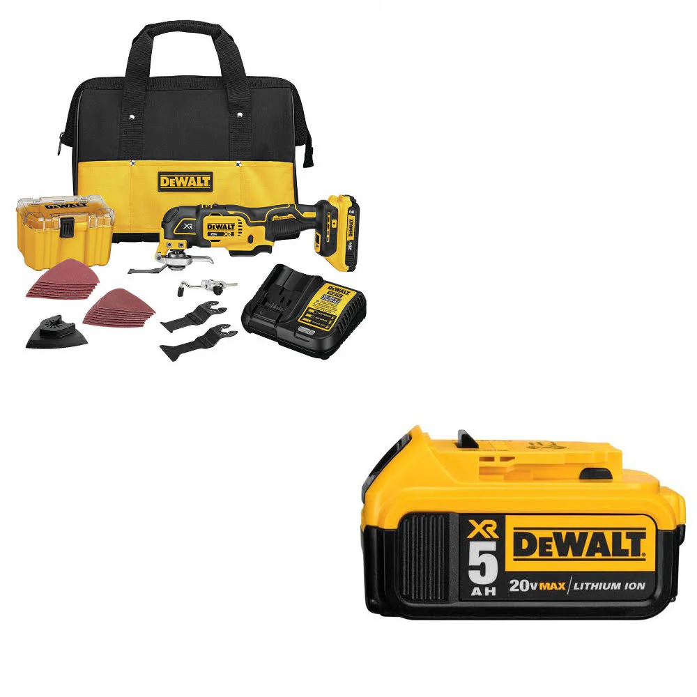 DeWalt DCS356D1 20V MAX XR Multi-Tool Kit W/ FREE DCB205 20V MAX Battery Pack - Moutools