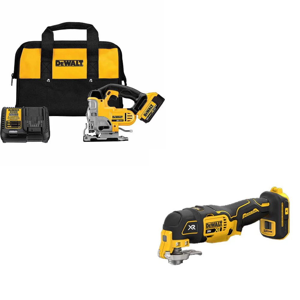 Dewalt DCS331M1 20V MAX Li-Ion Jig Saw Kit W/ FREE DCS356B 20V MAX Multi-Tool - Moutools