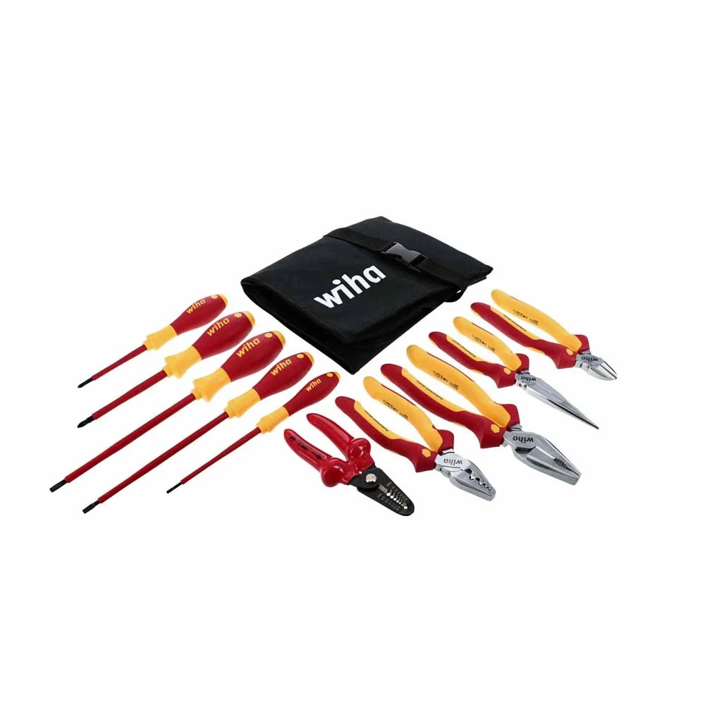Wiha 32868 10 Piece Insulated Pliers and Screwdriver Set - Moutools