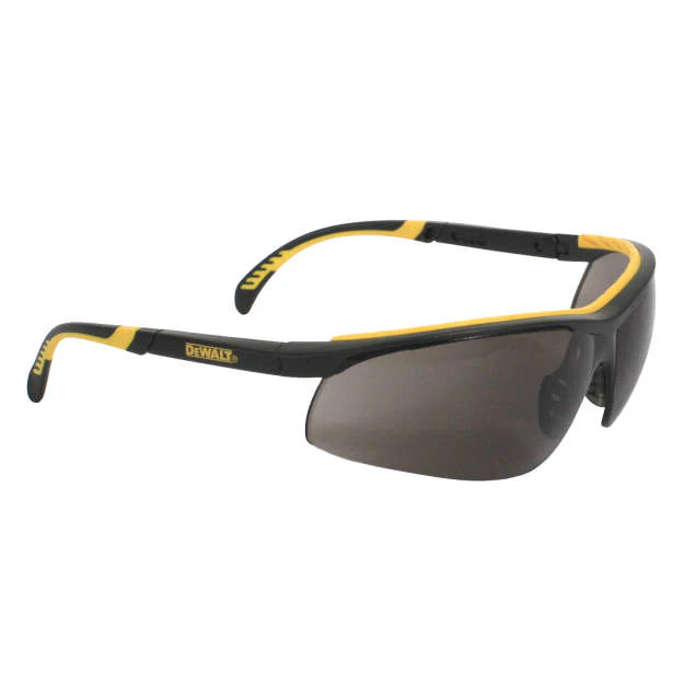 Dewalt DPG55-2D DC Safety Glasses, Black Frame, Smoke Lens - Moutools