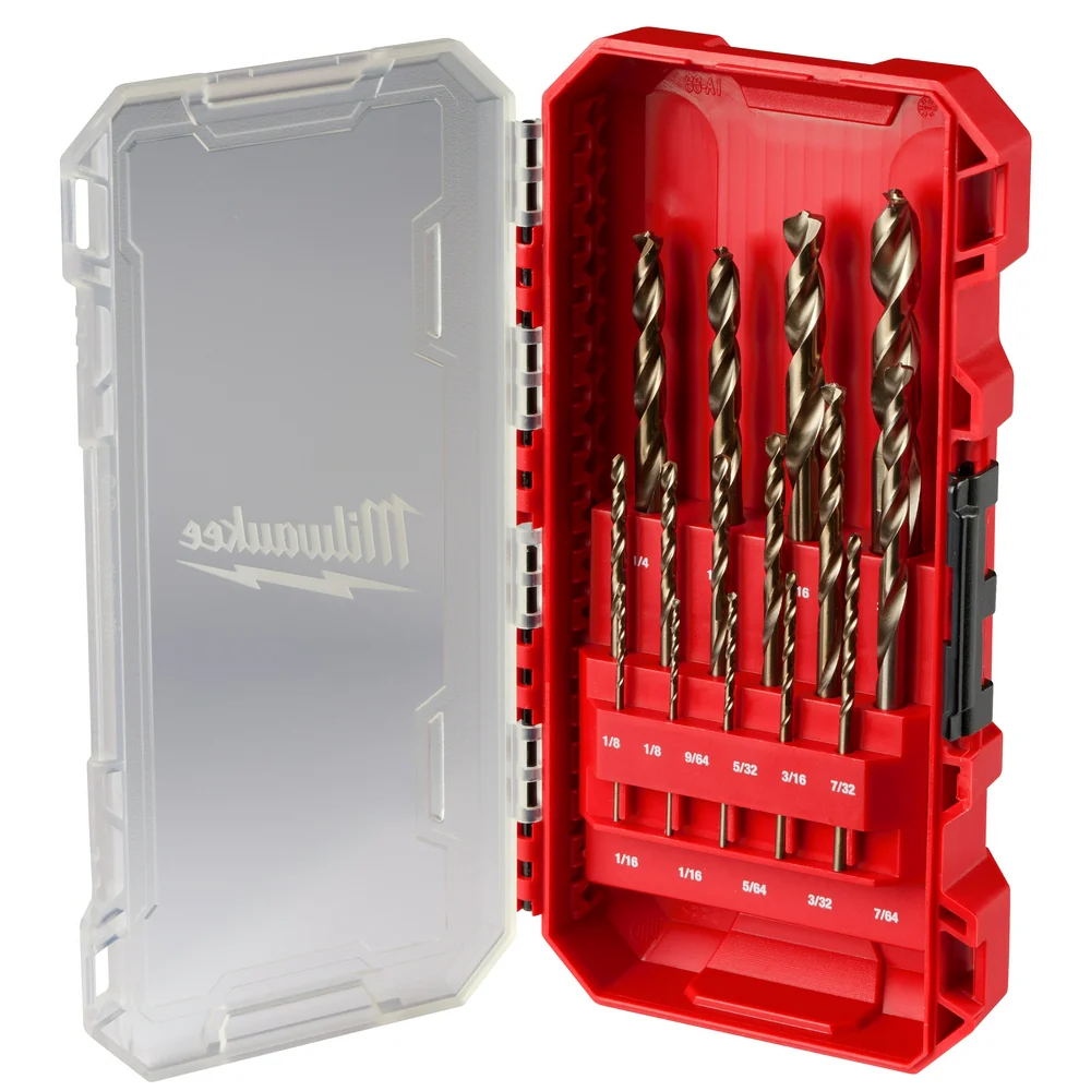 Milwaukee 48-89-2370 RED HELIX Cobalt Drill Bit Set - 15PC - Moutools