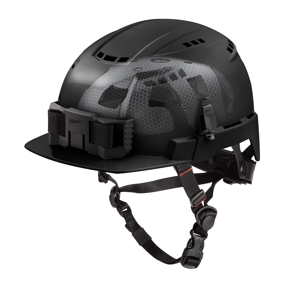Milwaukee 48-73-1374 BOLT Black Front Brim Vented Safety Helmet with IMPACT ARMOR Liner (USA) - Type 2, Class C - Moutools
