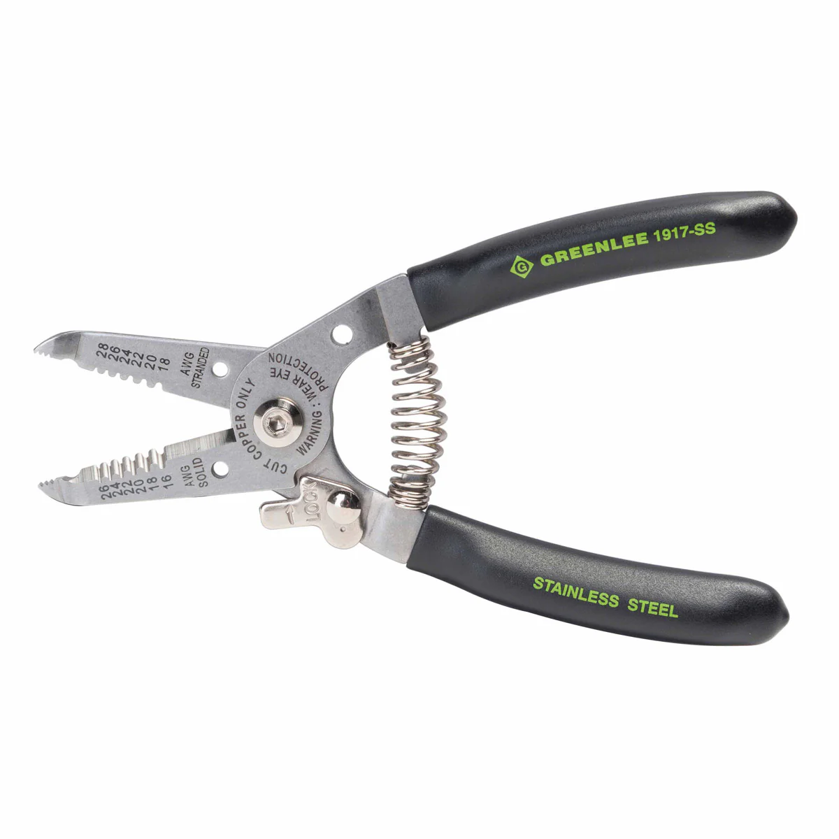 Greenlee 1917-SS Stainless Wire Stripper and Cutters (16-26AWG) - Moutools