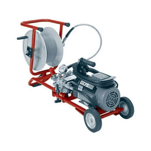 RIDGID 62597 KJ-1350-C 115 Volt Standard Jetter with Pulse, Hose and Cart - Moutools