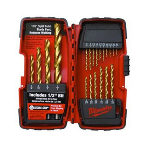 Milwaukee 48-89-1105 20-Piece Titanium Drill Bit Set - Moutools