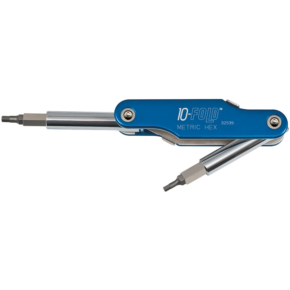 Klein Tools 32539 10-Fold Screwdriver Screwdriver / Nut Driver, Metric Hex - Moutools