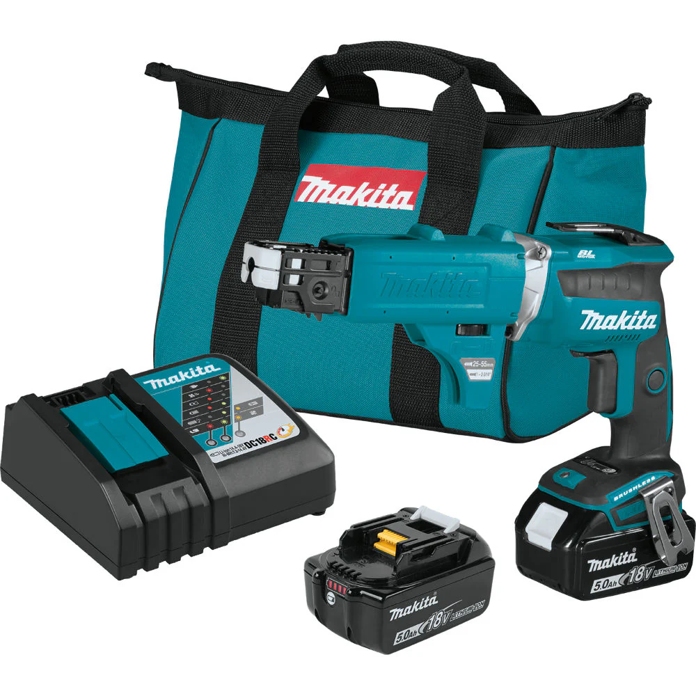 Makita XSF03TX2 18V LXT Brushless 4,000 RPM Drywall Screwdriver Kit - Moutools