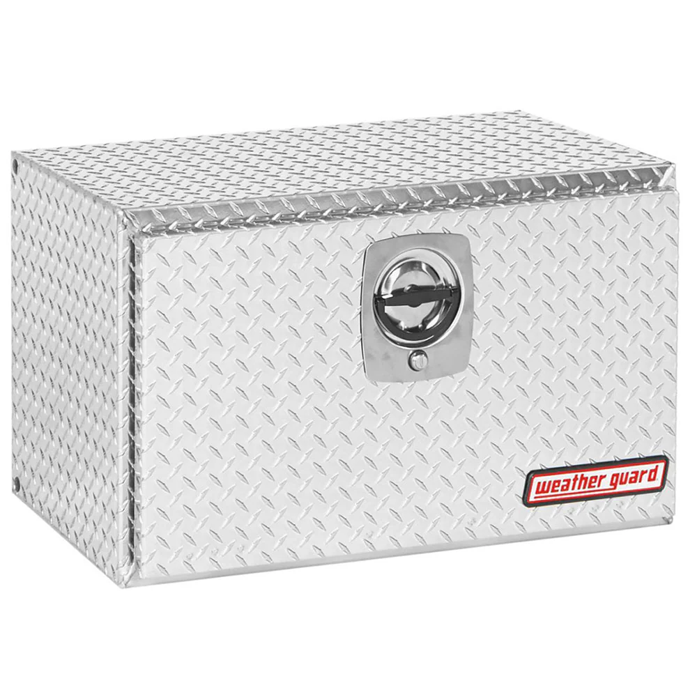 WeatherGuard 631-0-02 Clear Aluminum Underbed Box, Aluminum, Compact, 5.4 Cu. Ft. - Moutools