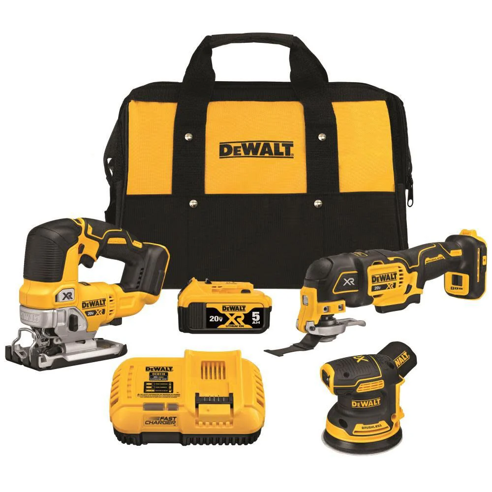 DeWalt DCK300P1 20V Max XR 3-Tool Woodworking Brushless Kit - Moutools