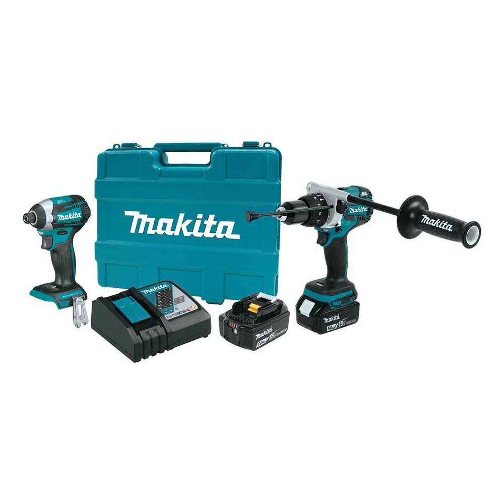 Makita XT268T 18V LXT Li-Ion Brushless Cordless 2-Piece Combo Kit - Moutools