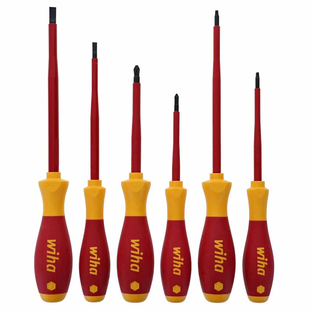 Wiha 32196 6 Piece Insulated SlimLine Screwdriver Set - Moutools