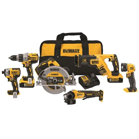 DeWalt DCK695P2 20V MAX XR Li-Ion 6-Tool Combo Kit - Moutools
