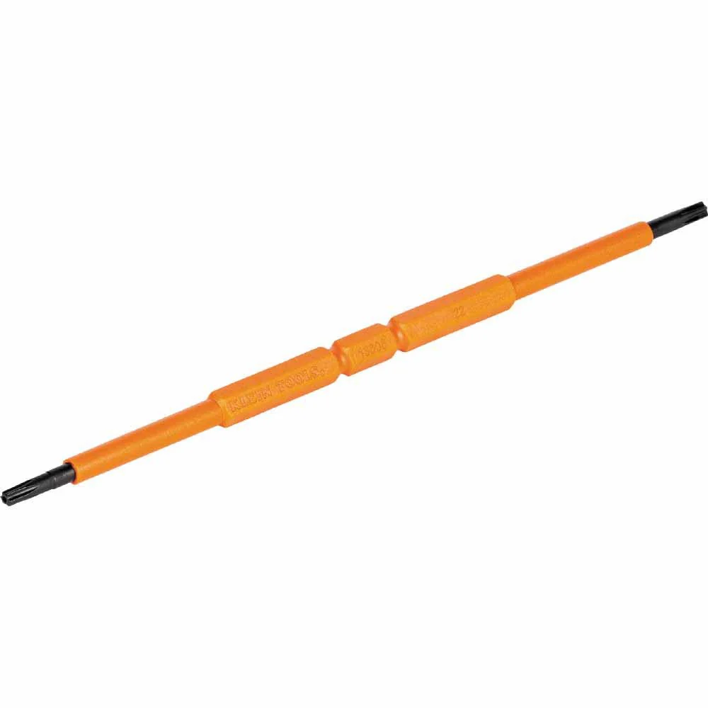 Klein Tools 13158INSP Screwdriver Blades, Insulated Double-Ended TORX®, 2-Pack - Moutools