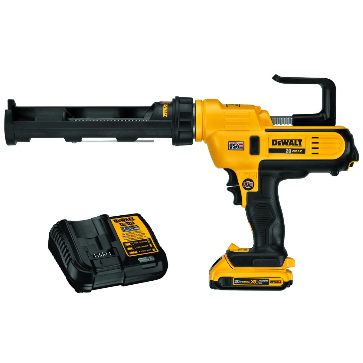 DeWalt DCE560D1 20V 10oz / 300ML ADHESIVE CAULKING GUN KIT - Moutools