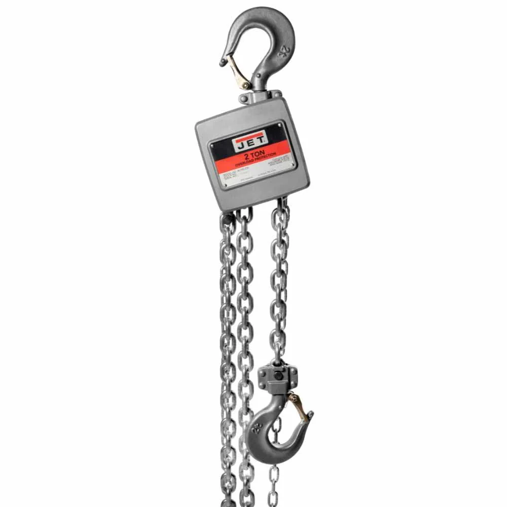Jet JT9-133220 AL100-200-20 2 Ton Hand Chain Hoist with 20' of Lift - Moutools