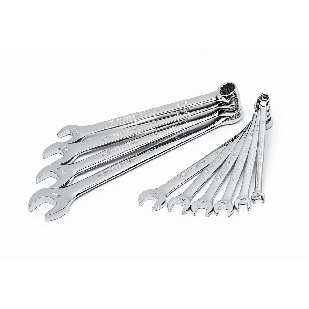 Crescent CCWS2 10 Pc 12 Point SAE Combination Wrench Set - Moutools