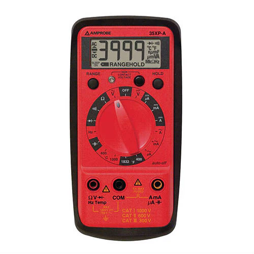 Amprobe 35XP-A 600V DC Digital Multimeter with Temperature - Moutools