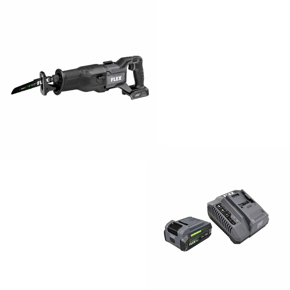 Flex FX2271-Z Reciprocating Saw - Bare Tool W/ FREE FX0411-1F 3.5Ah Starter Kit - Moutools