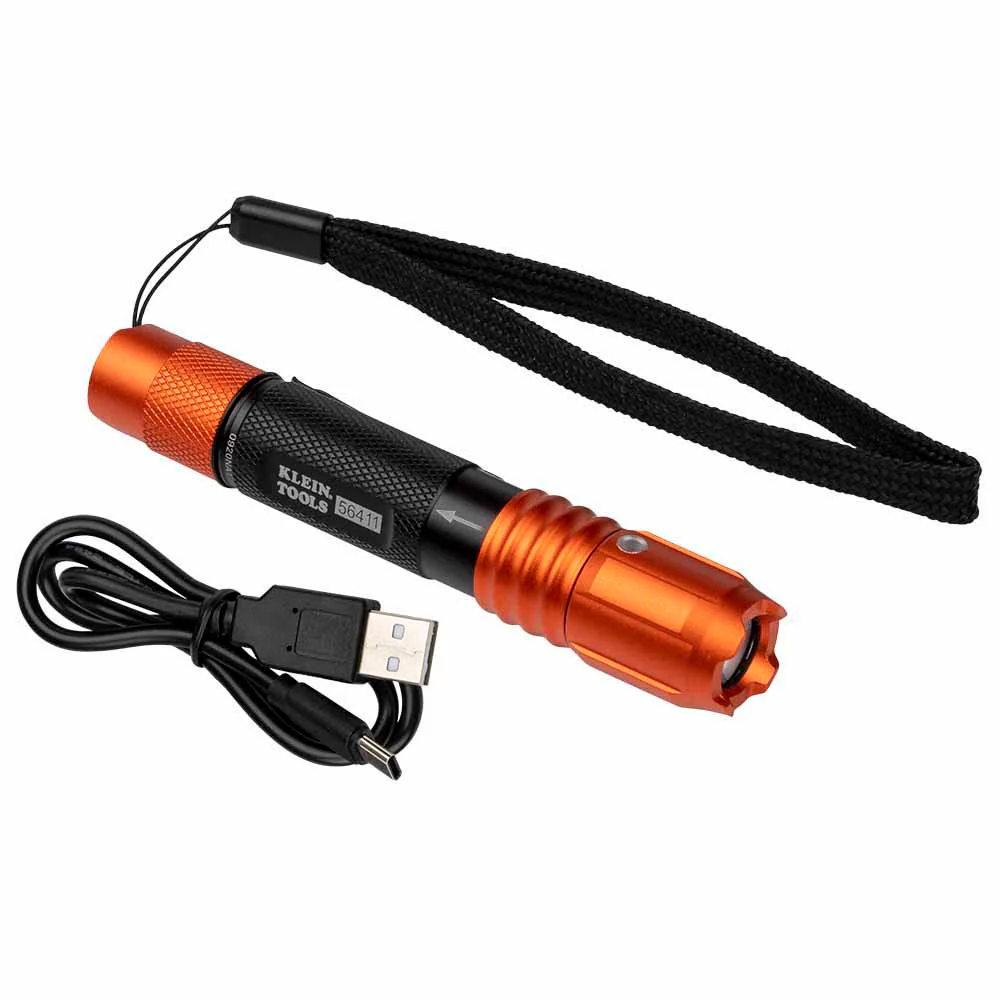 Klein 56411 Rechargeable Waterproof LED Pocket Light w/ Lanyard - Moutools