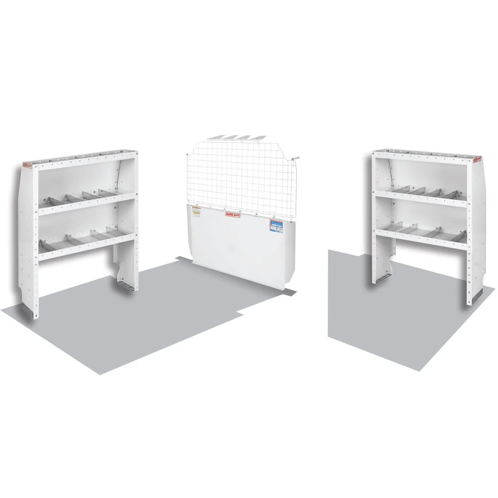WeatherGuard 600-8320 Commercial Shelving Van Package, Chevy City Express, Nissan - Moutools