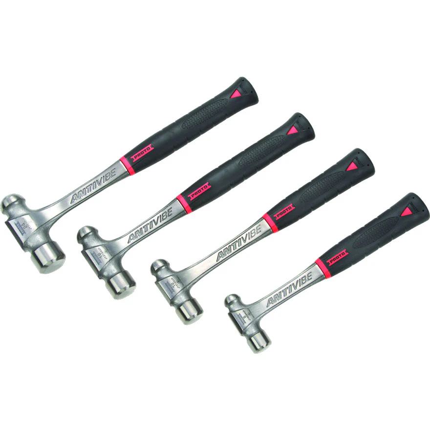 Proto J1304AVPS 4 Piece Anti-Vibe Ball Pein Hammer Set - Moutools