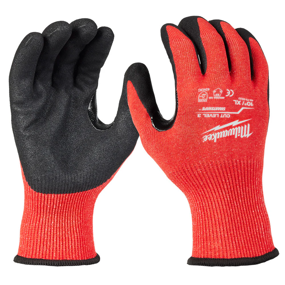Milwaukee 48-73-8633E Cut Level 3 Nitrile Dipped Gloves - XL - Moutools