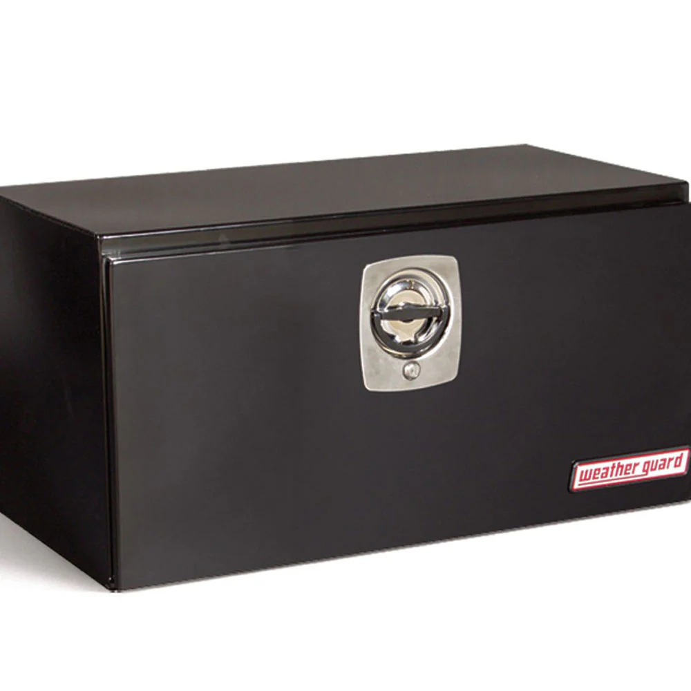 WeatherGuard 530-5-02 Gloss Black Steel Underbed Box, Standard, 5.6 Cu. Ft. - Moutools