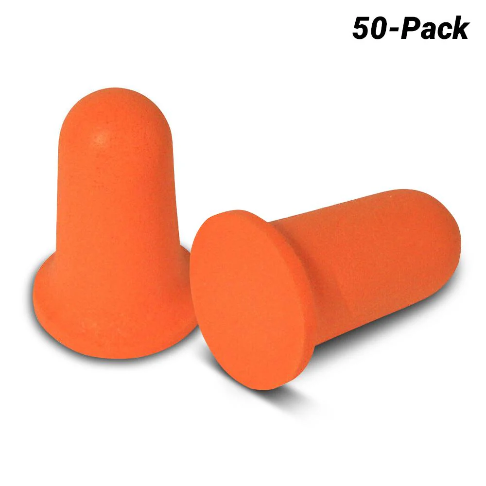 Dewalt DPG63BG50 Disposable Foam Earplugs, Bell, Uncorded, Orange, 50/Bag - Moutools