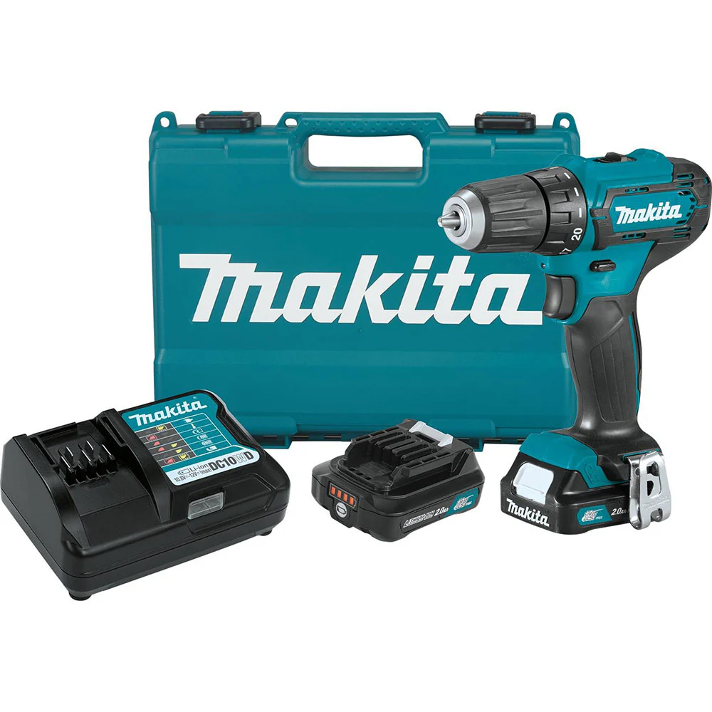 Makita FD09R1 12V Max CXT Lithium-Ion Cordless 3/8 In. Driver-Drill Kit - Moutools