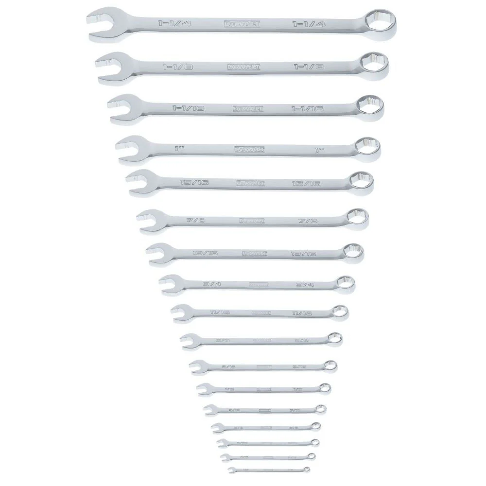 DeWalt DWMT45428 TOUGHSERIES 17-Piece SAE Combination Wrench Set - Moutools