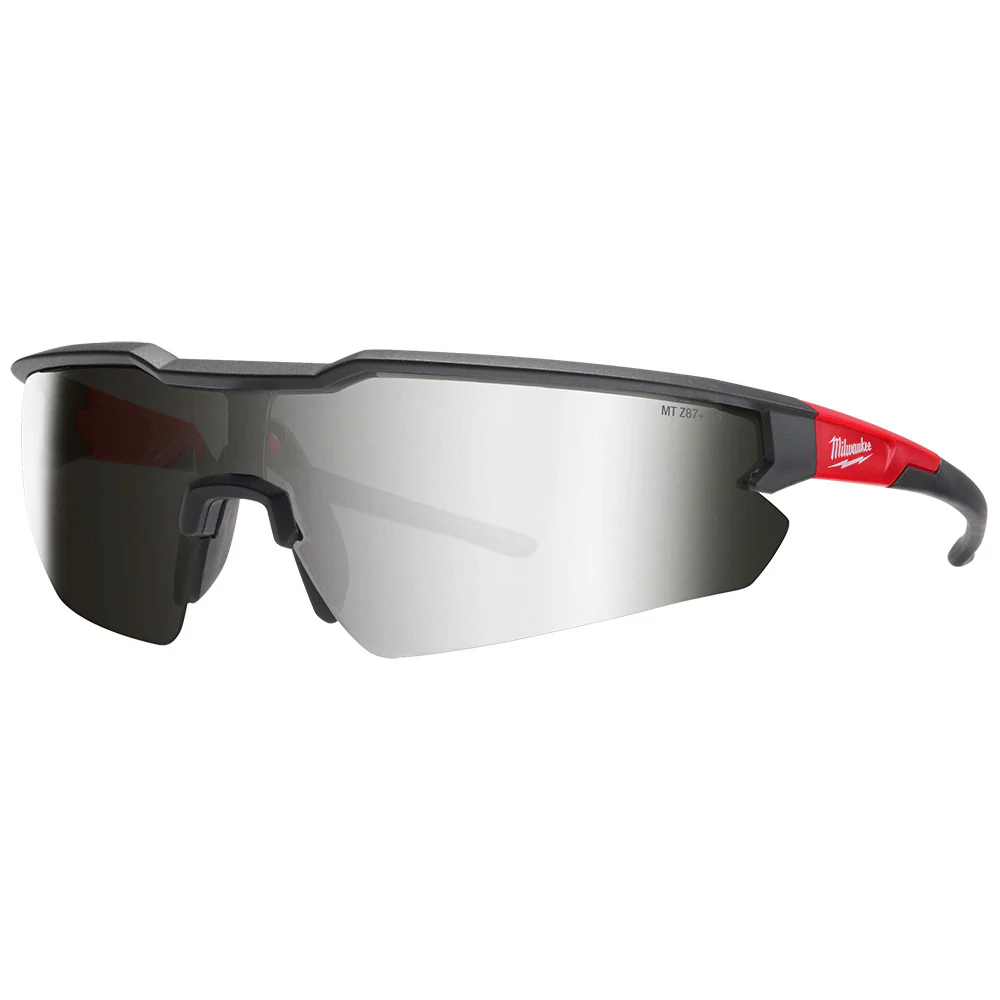 Milwaukee 48-73-2019 Safety Glasses - Clear Mirrored Anti-Scratch Lenses - Moutools