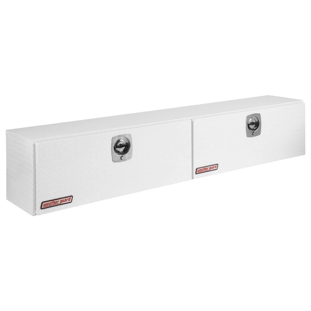 WeatherGuard 391-3-02 White Aluminum Super-Side Box, 15.2 Cu. Ft. - Moutools