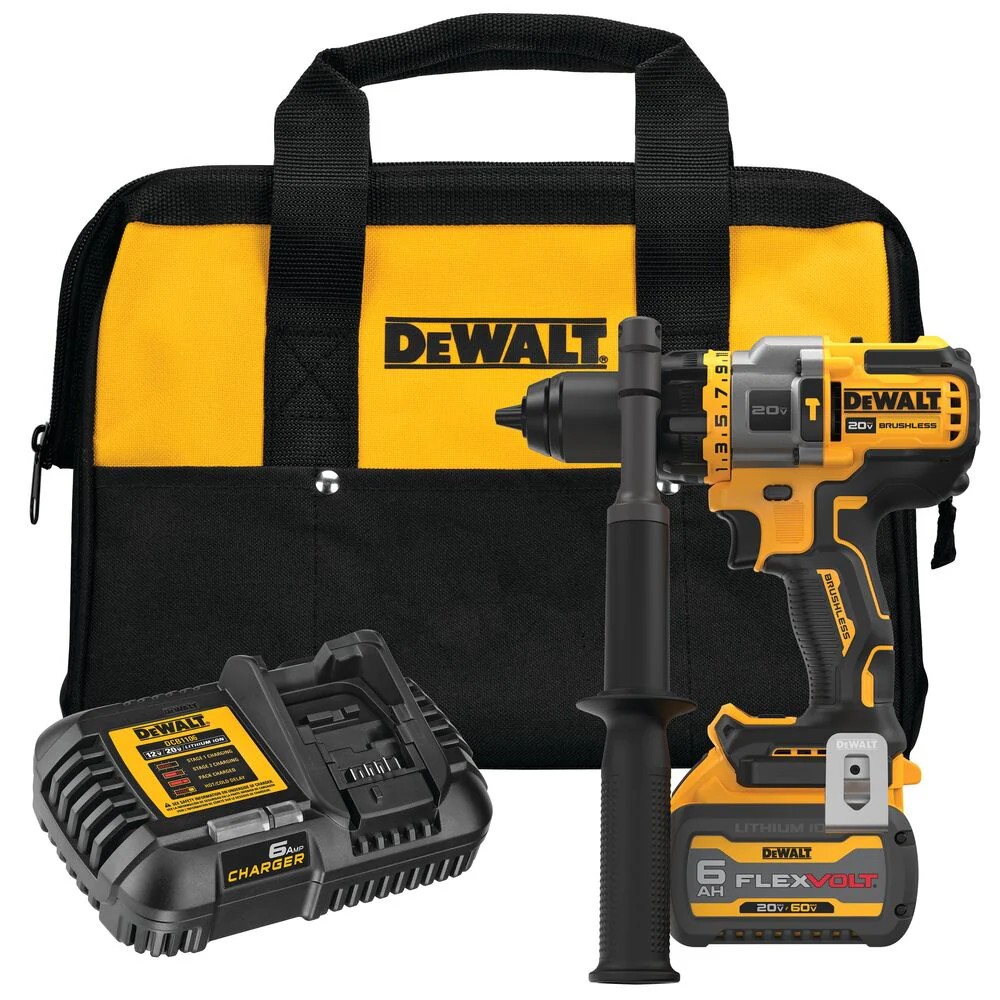 Dewalt DCD999T1 20V Max 1/2 in. Brushless Cordless Hammer Drill/Driver with Flexvolt Advantage Kit - Moutools