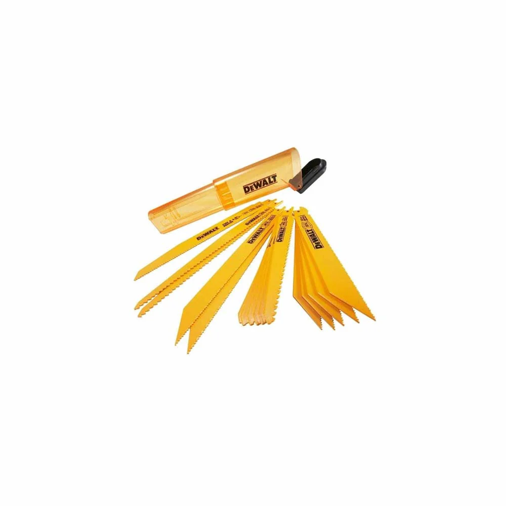 DEWALT DW4899 16 Piece Bi-Metal Reciprocating Saw Blade Set with Case - Moutools